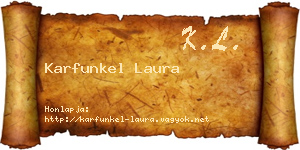 Karfunkel Laura névjegykártya